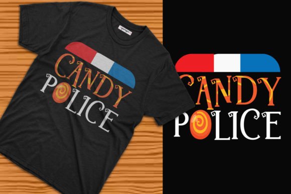 Evaluating the Halloween Candy Police T-shirt Design for Print-on-Demand Success