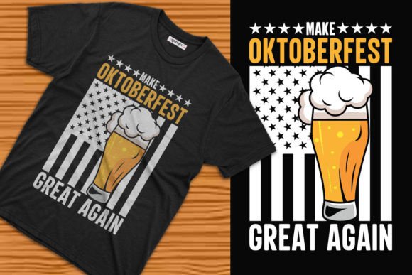 Make Oktoberfest Great Again Tee Design: Premium Print-on-Demand Asset
