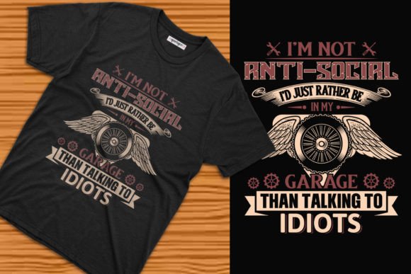 Mechanic Lifestyle T-Shirt Design Template